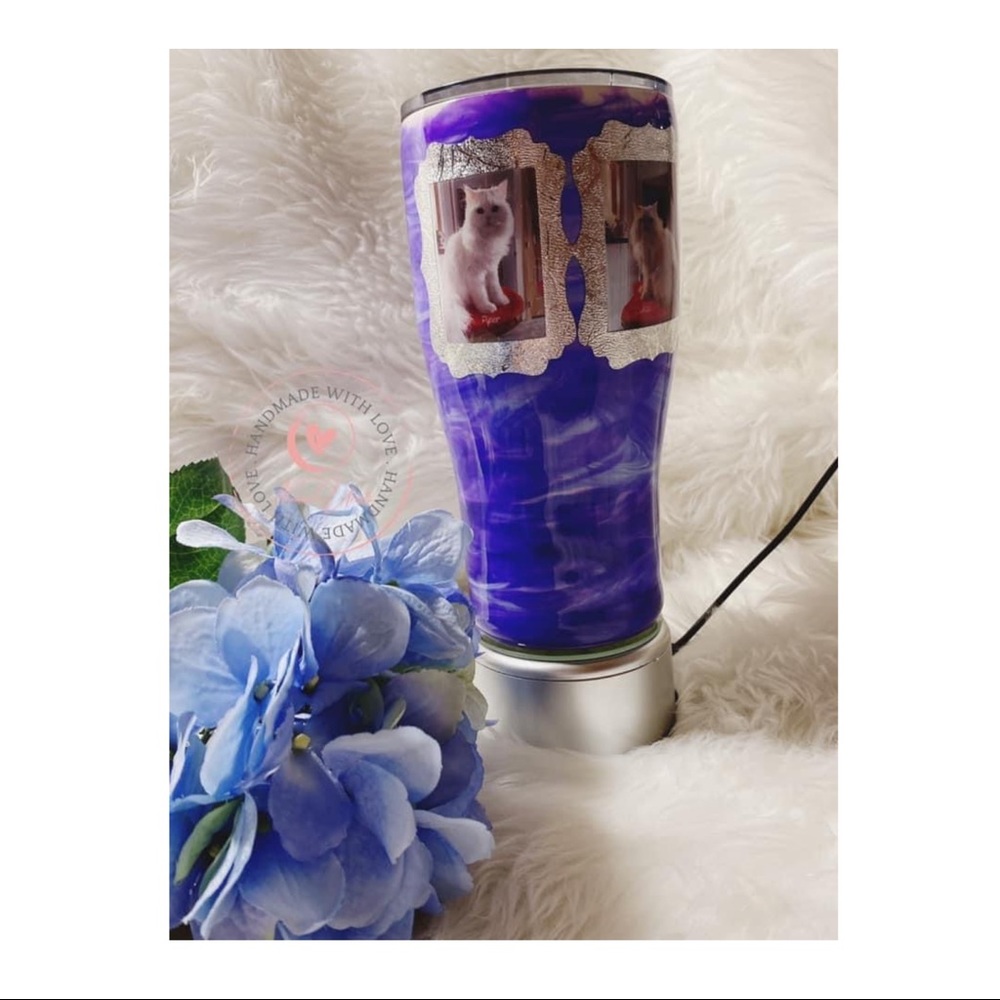 Photo Frame 20oz Curve Personalized Tumbler - Picture 1 of 11